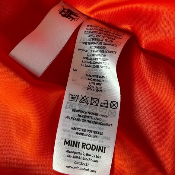 Mini Rodini Cherries AOP Puffer Jacket - Picture 9 of 14